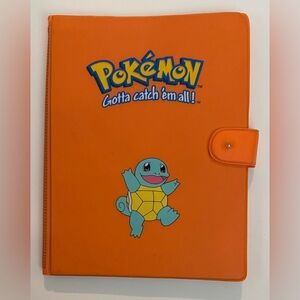 Pokemon Orange Folder with Squirtle Design